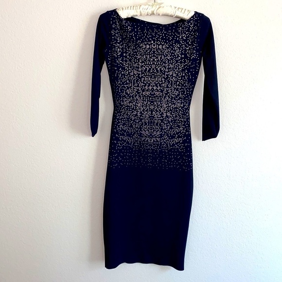 Sz38 La Petite Robe di Chiara Boni Bateau Neckline Knee-Length Dress Sz 2- XS - Picture 11 of 14